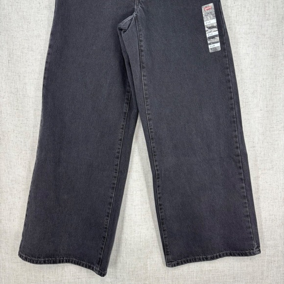 NWT Levis 94 Baggy Wide Leg Jeans Washed Black Denim Mid Rise Womens 27x31 - Picture 4 of 13